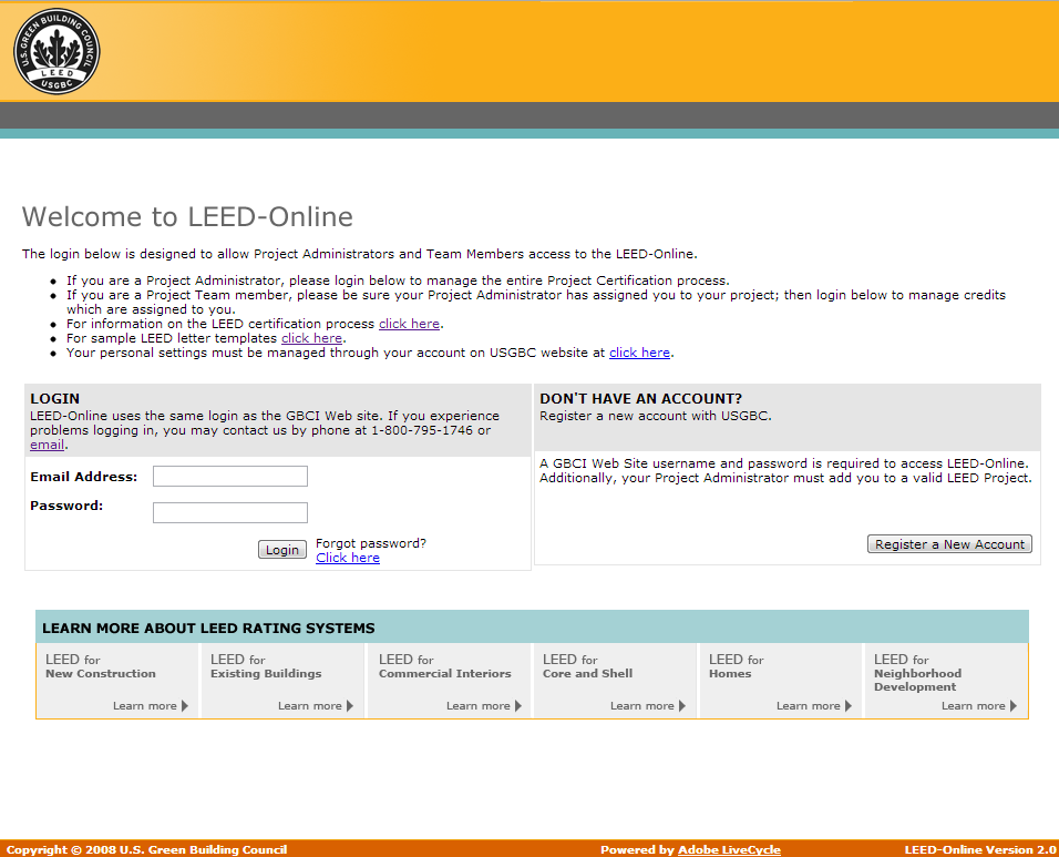 Qual é o processo de certificação? Registro do projeto https://leedonline.usgbc.