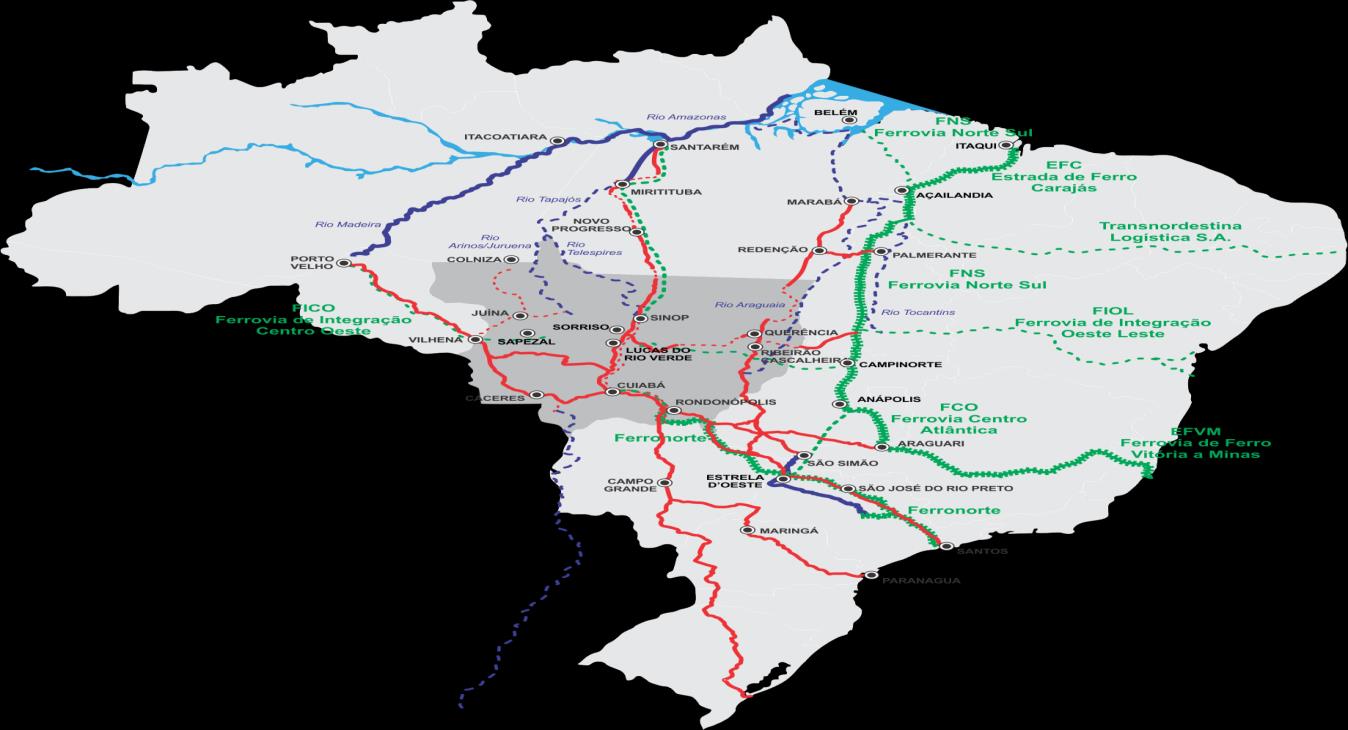 Além da falta de estrutura para a armazenagem, o Estado enfrenta ainda dificuldade logística para transporte da safra para a exportação.