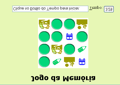 33 Na Figura 14, há um exemplo de jogo da memória que não visa estimular somente a memória, mas também incentivar a aprendizagem, isto através do uso da combinação de letras e cores.