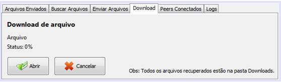 81 notifyupdate(): exibe informações de progresso em tempo real do arquivo que está sendo recuperado; notifydone(): informa quando o download foi concluído; notifyfailure(): utilizado para informar