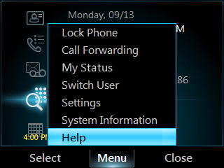 Reiniciar o telefone Para acessar a Ajuda geral do telefone: >> Na tela inicial do telefone, selecione Menu e selecione Ajuda.