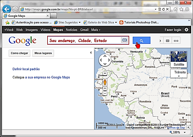 Para copiarmos o código HTML do recurso de mapas do Google Maps, basta abri