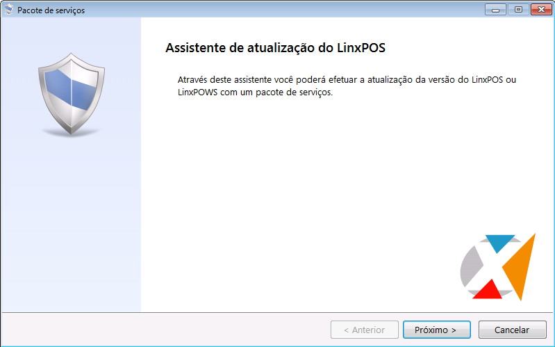 2. O Assistente de atualização do LinxPOS será iniciado. C lique no botão Próximo. 3.