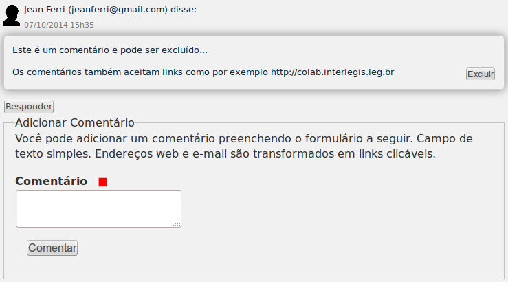 5. Clique no botão Aplicar alterações. A partir de agora, todas as notícias do seu site irão exibir os botões de comentários.