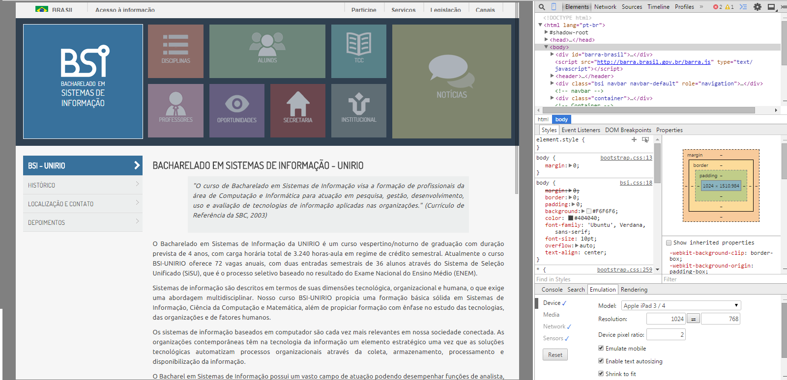 4.4 Device Mode do Google Chrome O Device Mode é uma extensão do Google Chrome encontrada dentro do menu de configurações do modo Inspecionar Elementos.