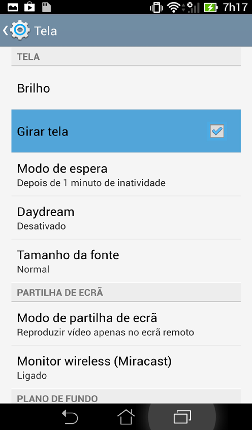 Bloqueando a orientação da tela Como padrão, a tela de seu ASUS Fonepad muda automaticamente sua orientação de modo Paisagem para Retrato e vice-versa dependendo da forma como você segura seu ASUS