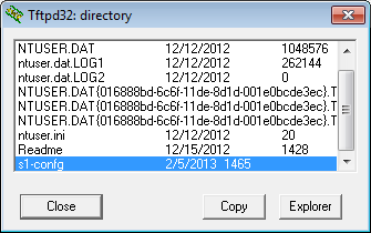 Observação: se você não tiver permissão para gravar no diretório atual que é usado pelo servidor TFTP, as seguintes mensagens de erro serão exibidas: S1# copy running-config tftp: Address or name of