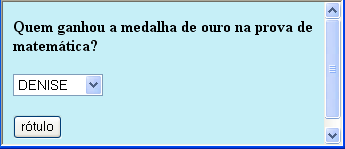 Elementos de um Formulário <INPUT