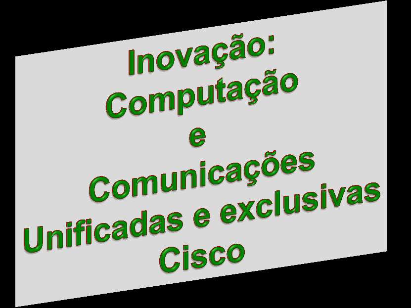 Solução com Servidores Rackmount Placa VIC = 2x 10Gb (20Gb) e até 256 Placas Virtuais (IP/iSCSI/FCoE) Cabos Twinax 10G