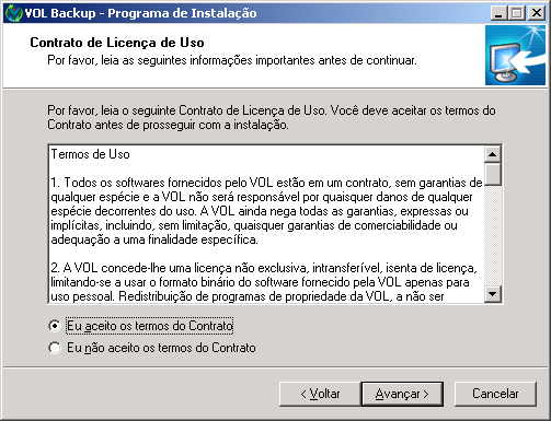 Figura 3 - Assistente de Instalação Cliente em