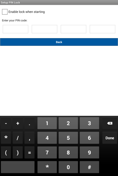 English Saving the PIN code Firmware information / PIN code / Notify setting Here you can see the current firmware version of the system and save a PIN code.