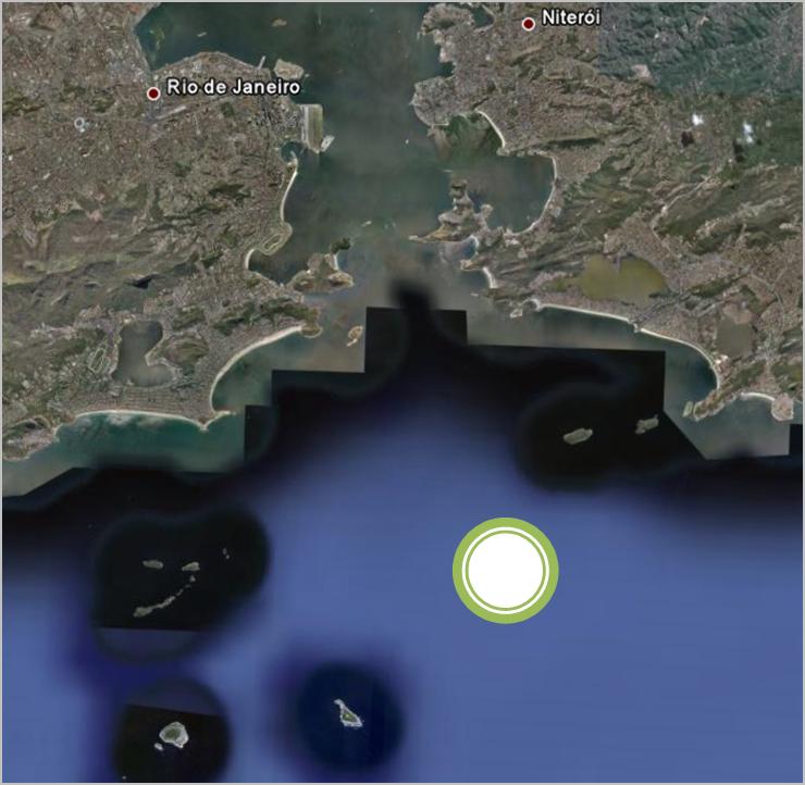 EMPREENDIMENTO Localização Localização dos Terminais Aquaviários das Ilhas Comprida TAIC e Redonda TAIR, dentro da Baía de Guanabara e as áreas das bacias de evolução a serem dragada: TAIR TAIC TAIR