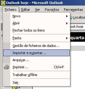 Como fazer para exportar conteúdo do Microsoft Outlook? Como fazer para importar conteúdo do Microsoft Outlook? Como fazer para exportar conteúdo do Microsoft Outlook? 1.