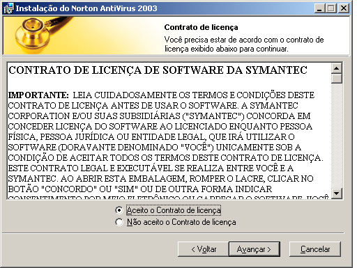 Instalando o Norton AntiVirus Instalação do Norton AntiVirus 23 Instalação do Norton AntiVirus Consulte "Se a tela de abertura não aparecer" na página 26.