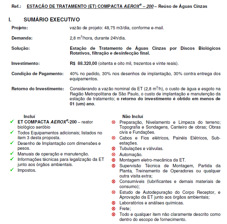 Anexo I Descrição dos componentes do sistema de reúso de água do HC/UNICAMP 221