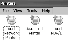 Instalar e substituir componentes Capítulo 5 Instalação manual da impressora Siga estas etapas para ajustar manualmente uma impressora suportada. 1. Conecte a impressora a uma porta USB do terminal.