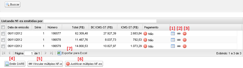 4. Pesquisa de NF-es pendentes de pagamento, por Emitente 4.1. Selecionar o período, disponível a contar de 01/01/20