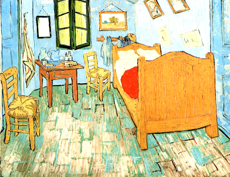 Óleo sobre tela Desenho do quarto de Van Gogh, por uma 73,6x92, 3 aluna da pré-escola Os alunos também realizaram uma visita à casa de uma aluna, para observarem o quarto dela.