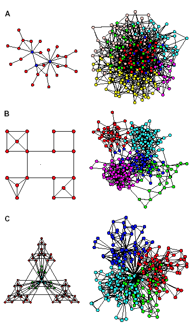 A) Scale-free network B) Rede