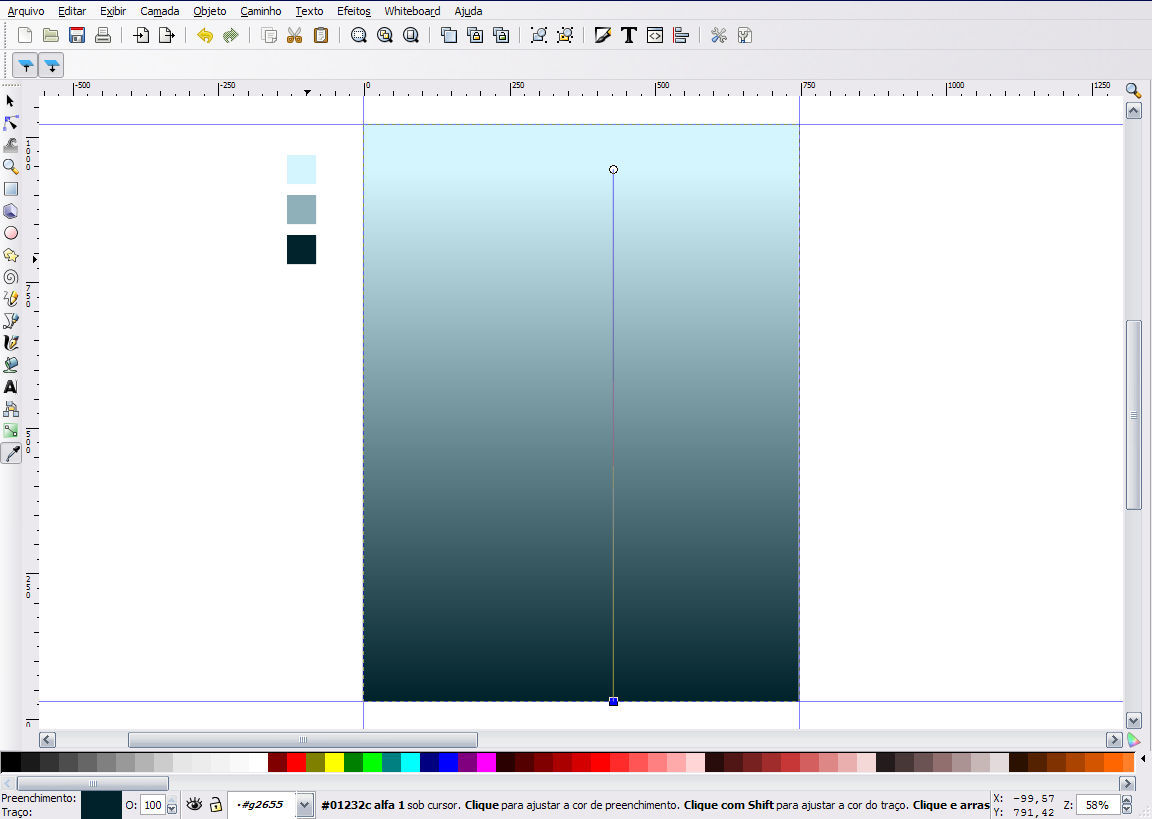 GRÁFICOS DEGRADÊ, SOMBRA E PROFUNDIDADE DE CAMPO NO INKSCAPE Degradê, sombra e profundidade de campo no INKSCAPE Por Cezar Farias Como o tema dessa edição passada foi Linux no desktop, achei