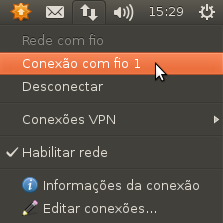 Confirme o IP do clicando em APLICAÇÕES > BERIMBAU