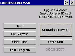 Anexo F Actualização do software Funcionamento normal (para cima) Actualização de software (para baixo) C Anexo F Actualização do software 7. De seguida, é apresentado um ecrã de aviso ("Warning").