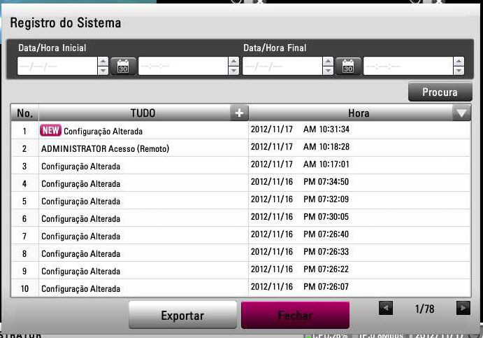 21 Checar o dispositivo de exportação antes de prosseguir. Você também pode usar o botão COPY no controle remoto para a função exportar.