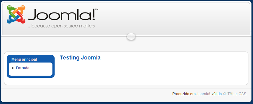 Enquanto este directório não for removido o site não se executa. Figura 18 - Instalação do Joomla finalização.