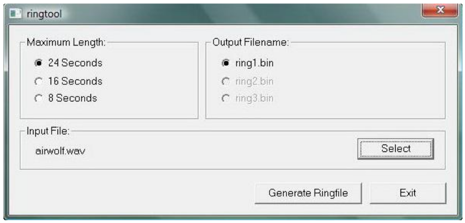 Figura 1 - Grandstream Configuration Generator ii) Ringtool A ferramenta Ringtool, disponibilizada pelo fabricante, serve para converter um ficheiro áudio para as características suportadas pelo