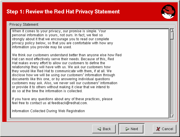 Red Hat Network Registration Client Cuidado Você deve usar o Python 1.5.2-24 ou mais recente com suporte a Secure Sockets Layer (SSL).