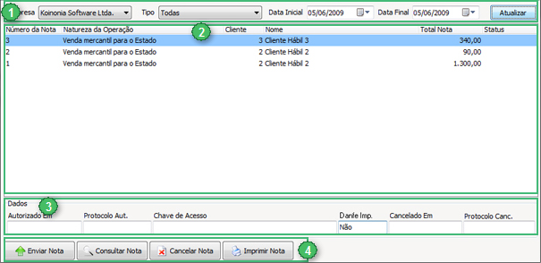 26 Manual do Hábil NF-e Clique neste botão para obter ajuda no Hábil ERP NF-e. Veja também: Notas (F2) Configurações (F3) Utilitários (F4) Backup (F5)