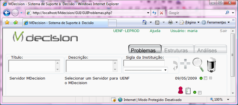 56 4.3.1 Delimitar Problemas Neste módulo, conforme Figura 4.