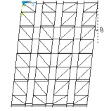 Figura 6.4 Painel representativo da estrutura imperfeita no plano XY. Figura 6.5 Painel representativo da estrutura imperfeita no plano ZY. 6.6.1.