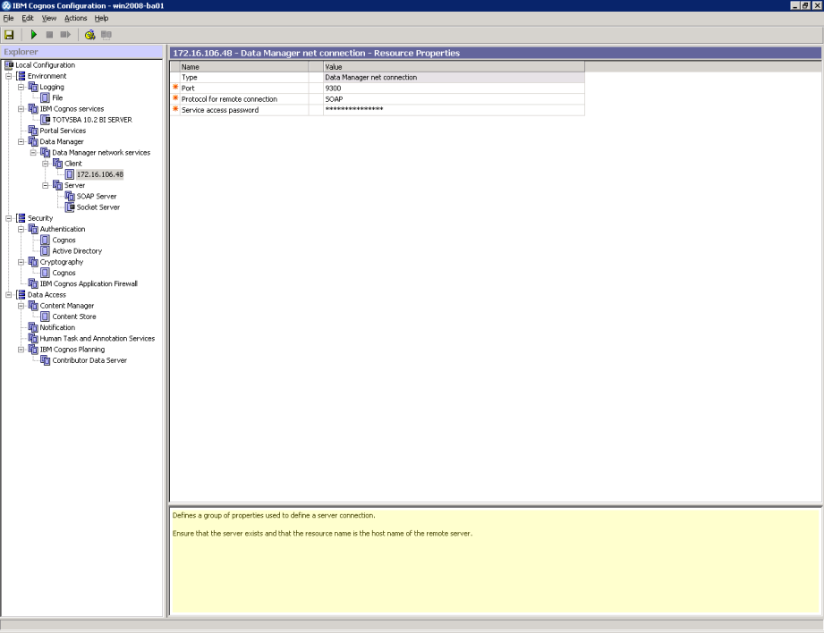 4. Em Environment/ Portal Services, realize as seguintes alterações Location of application.