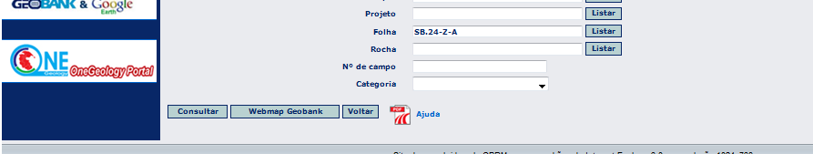 24-Z-A e escolha do campo FOLHA para exibição no resultado.