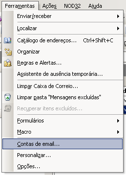 2 - Configurando o Outlook para baixar as mensagens IBMECSP (Mandic). 2.