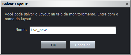 64 Funcionamento e configurações Guardar formato Clique no botão para armazenar a informação de controlo depois de definir o dispositivo de vigilância no Formato de Ecrã desejado.