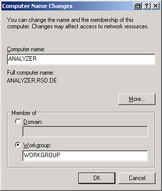 Apêndice Apêndice: Interface LAN 3. Clique no botão "Change".