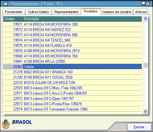 93 Não é possível inserir produtos manualmente nessa guia. 5.