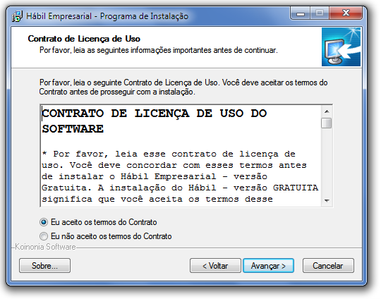 11 Se você concorda com o contrato de licença