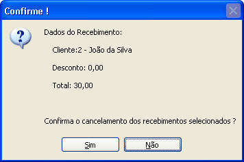 Menus 316 cupom fiscal emitido e a venda ligada à ele. A venda e os lançamentos financeiros são setados como cancelados e as quantidades dos produtos retornam ao estoque. 7.