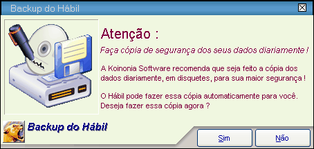 Menus 356 1. Pedir Senha: marcando essa opção, sempre que você iniciar o Hábil Empresarial será solicitada senha de acesso do usuário. É necessário ter um usuário do sistema cadastrado. 2.