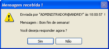 Menus 376 1. Para: nesse campo você irá informar o usuário que receberá a mensagem.