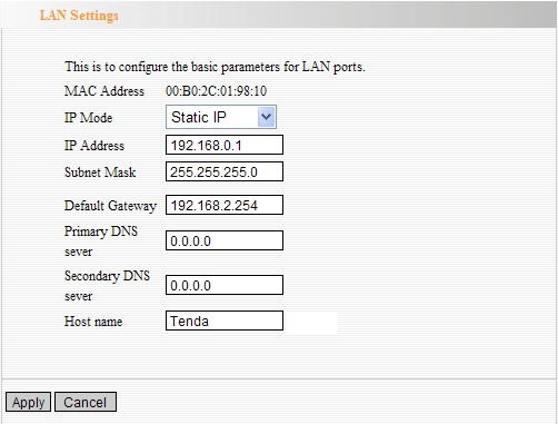 MAC Address: dispositivo físico como o endereço MAC visto em sua rede local é imutável. Modo IP: Existem dois modos, IP estático e IP dinâmico.