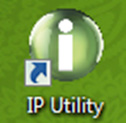 Para utilizar o software IP Utility, siga o procedimento: 1.