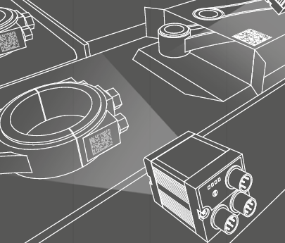 O Visor Code Reader é uma linha de sensores que detecta códigos de barra, Datamatrix e textos impressos nas embalagens ou fundidos em peças.