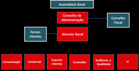 Estrutura Executiva da ERP Portugal A ERP Portugal tem a sua estrutura executiva organizada em 6