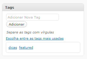 Quando mais artigos houverem com uma mesma tag, mais destaque a palavra recebe na nuvem de tags. Um artigo pode receber várias tags.