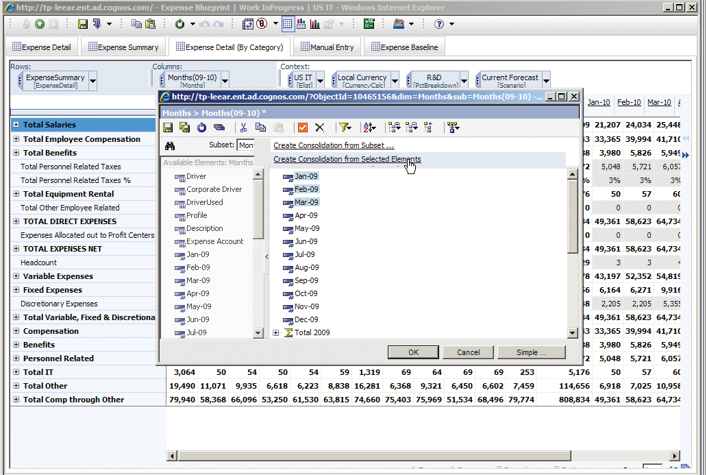 IBM Cognos IBM Cognos A representação gráfica e a capacida modificar entrad dinamicamente nos gráficos Charting and the ability to change entries in the charts dynamically enable informed cisions.