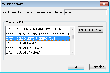 r) No campo Nome de Usuário: digitar EMEF ou EMEI e clicar no botão Verificar Nome.